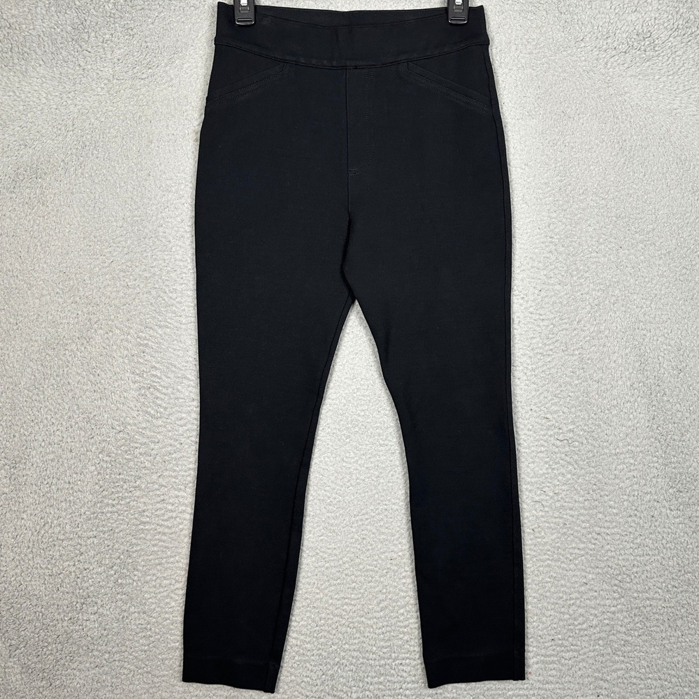 Spanx Pants Womens Small The Perfect Pant Black Slim Ankle Skinny Tummy Control
